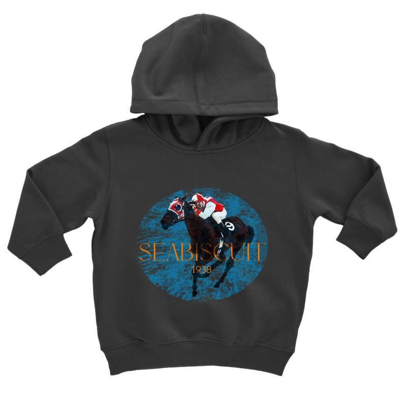 Seabiscuit 1938 - Famous Racehorse Toddler Hoodie by cm-arts | Artistshot