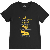 Types Of Trombones V-neck Tee | Artistshot