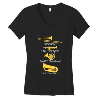 Types Of Trombones Women's V-neck T-shirt | Artistshot