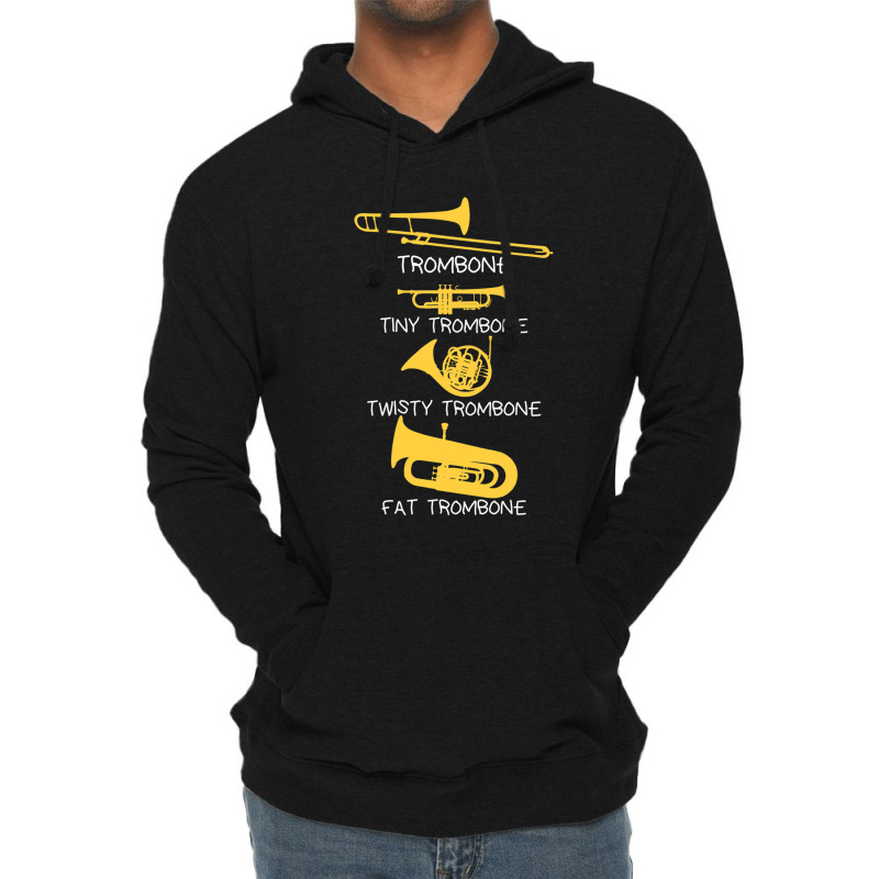 Types Of Trombones Lightweight Hoodie by DenzelTyler | Artistshot