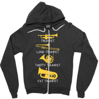 Types Of Trumpet Zipper Hoodie | Artistshot