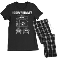 Humvee Military Combat Vehicle Schematic Hmmwv Humvee Women's Pajamas Set | Artistshot