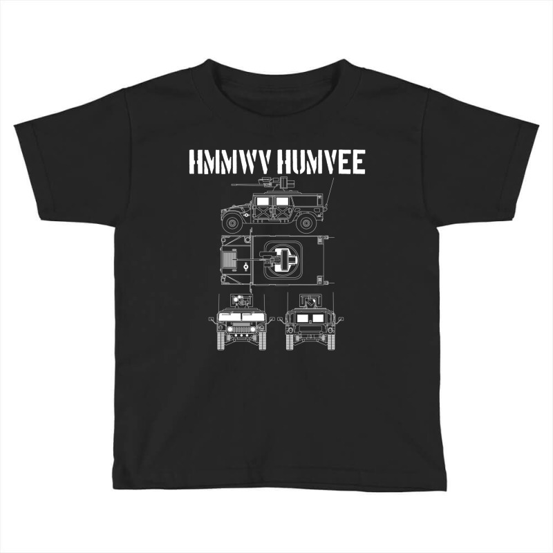 Humvee Military Combat Vehicle Schematic Hmmwv Humvee Toddler T-shirt by Bertrand Angulo | Artistshot