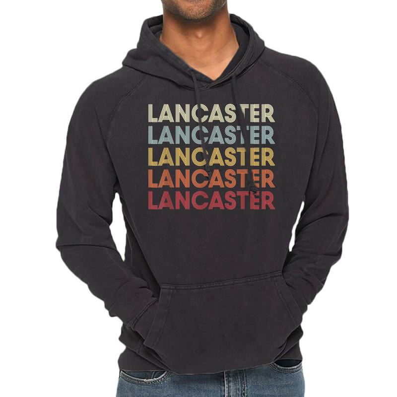 Lancaster California Lancaster Ca Retro Vintage Text T Shirt Vintage Hoodie | Artistshot