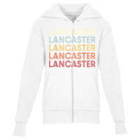 Lancaster California Lancaster Ca Retro Vintage Text T Shirt Youth Zipper Hoodie | Artistshot