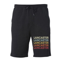 Lancaster California Lancaster Ca Retro Vintage Text T Shirt Fleece Short | Artistshot