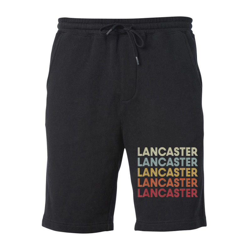 Lancaster California Lancaster Ca Retro Vintage Text T Shirt Fleece Short | Artistshot