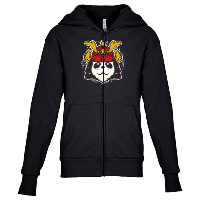 Samurai Panda Youth Zipper Hoodie by QuantaeXun | Artistshot