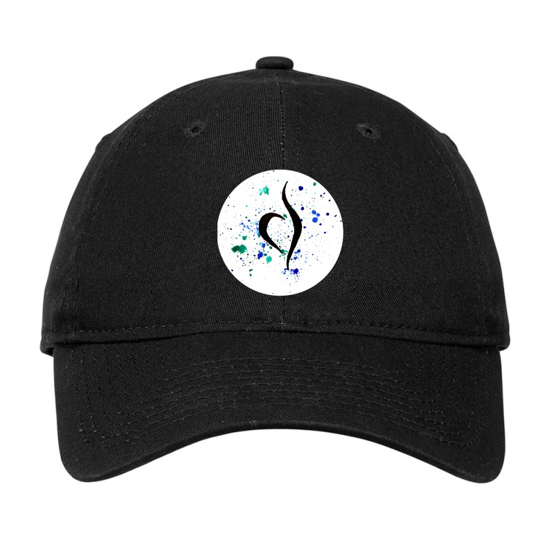 Watercolor Splatter Neda Symbol Adjustable Cap by cm-arts | Artistshot