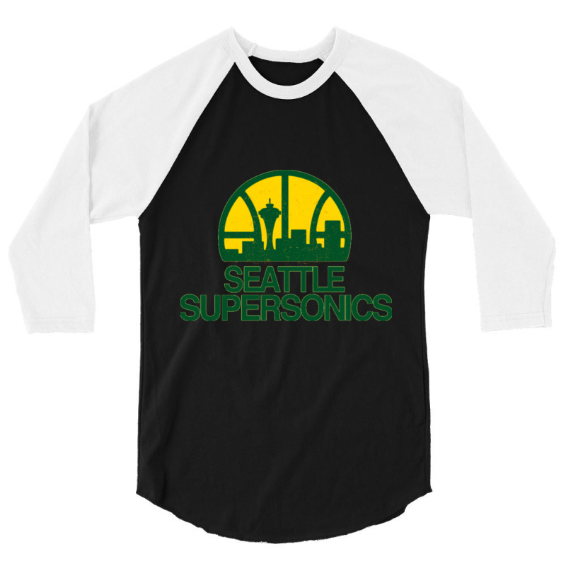 Seattle Supersonics - Vintage 3/4 Sleeve Shirt by cm-arts | Artistshot