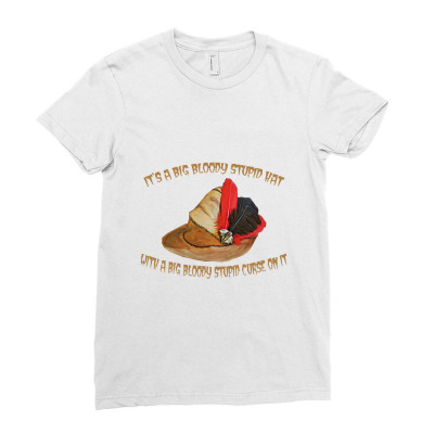 Bloody Stupid Hat Laszlo Ladies Fitted T-shirt Designed By Subuhansik