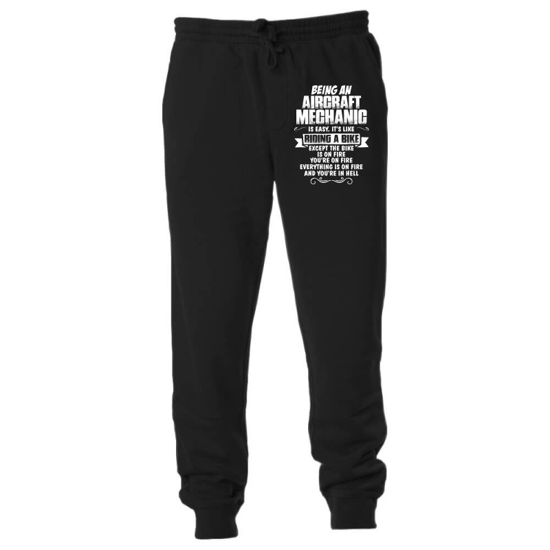Being A Aircraft Mechanic Is Easy Its Like Riding A Bike 1 Unisex Jogger | Artistshot