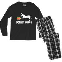 Donkey Punch, Donkey Punch Vintage, Donkey Punch Art, Donkey Punch Pai Men's Long Sleeve Pajama Set | Artistshot