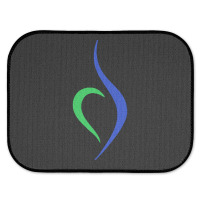 Blue And Green Eating Disorder Symbol - Neda Rear Car Mat | Artistshot