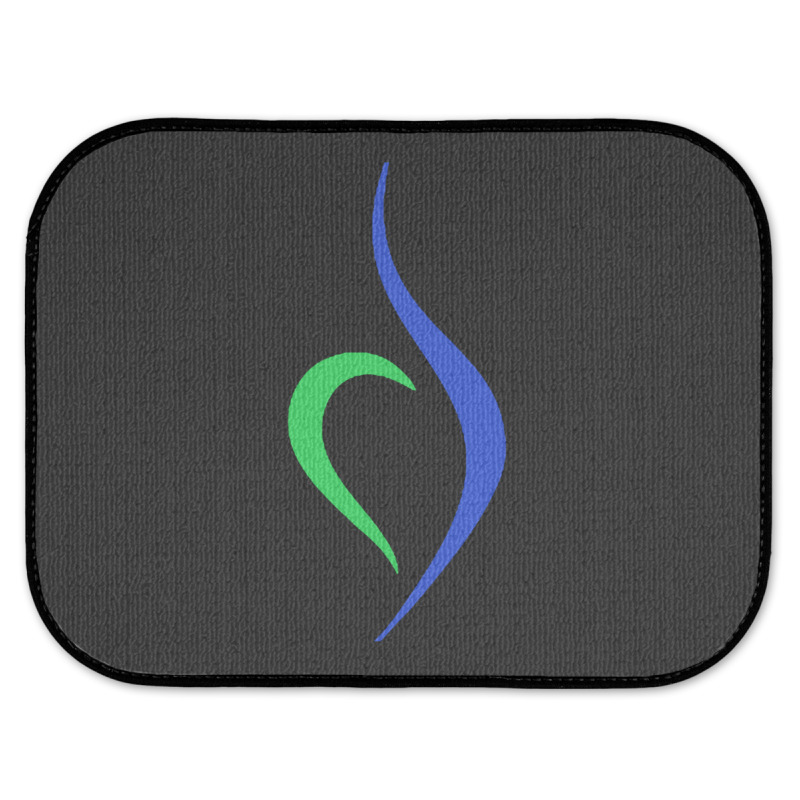 Blue And Green Eating Disorder Symbol - Neda Rear Car Mat | Artistshot