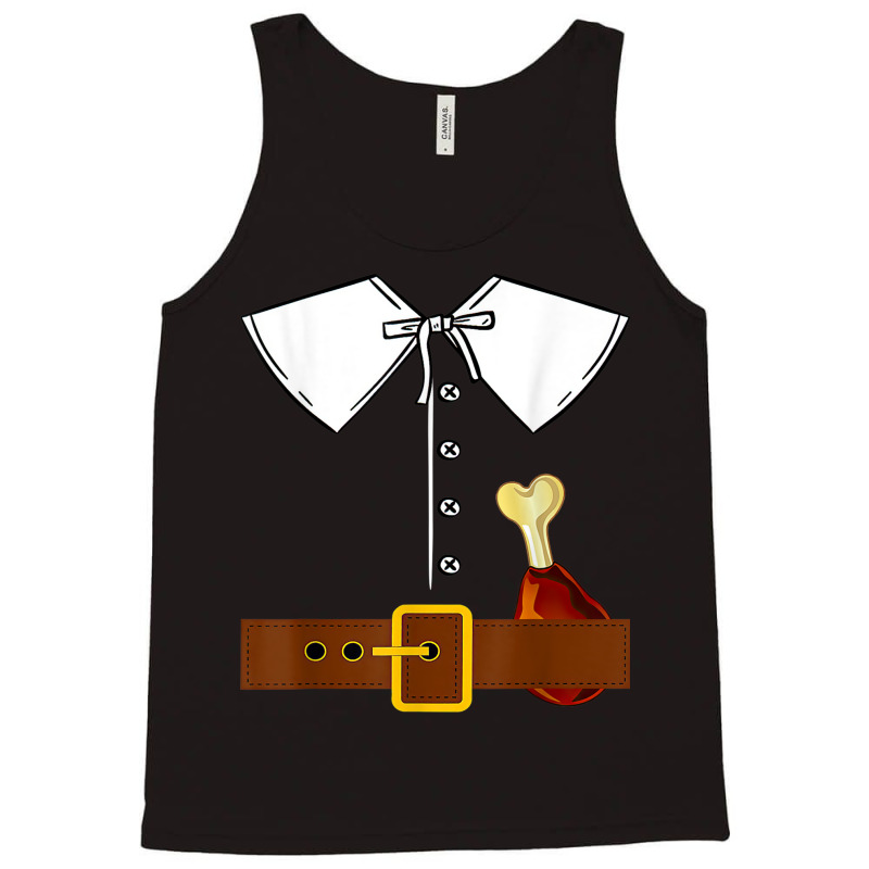 Pilgrim Costume Hat Colonist Thanksgiving Turkey Day Gift Tank Top | Artistshot