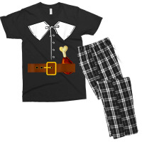 Pilgrim Costume Hat Colonist Thanksgiving Turkey Day Gift Men's T-shirt Pajama Set | Artistshot