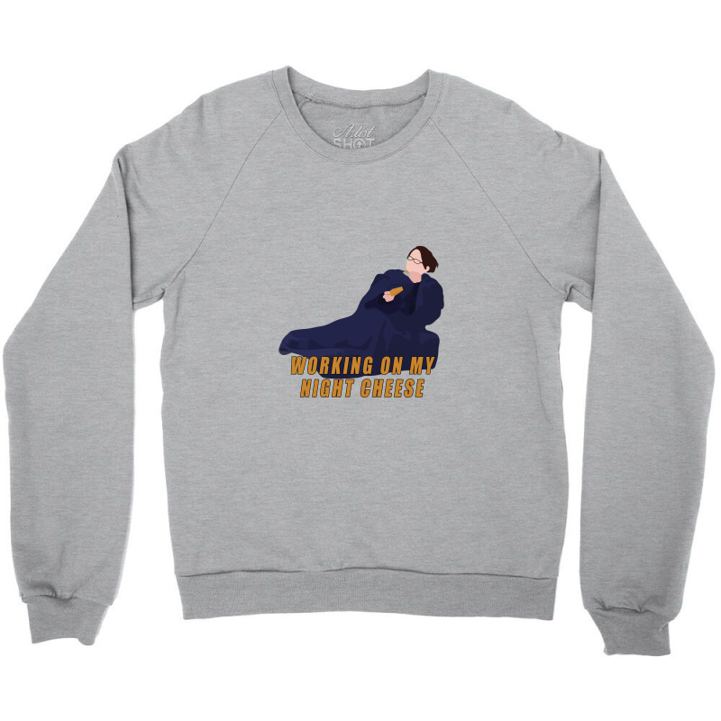 Working On My Night Cheese Liz Lemon Crewneck Sweatshirt by waynejulieta | Artistshot