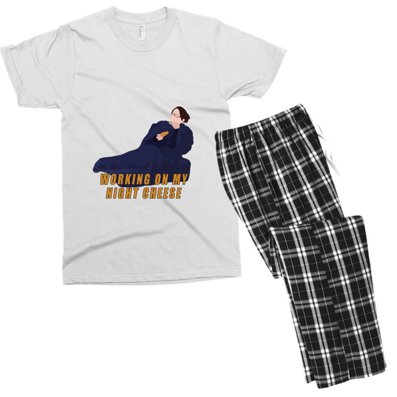 Working On My Night Cheese Liz Lemon Men's T-shirt Pajama Set by waynejulieta | Artistshot