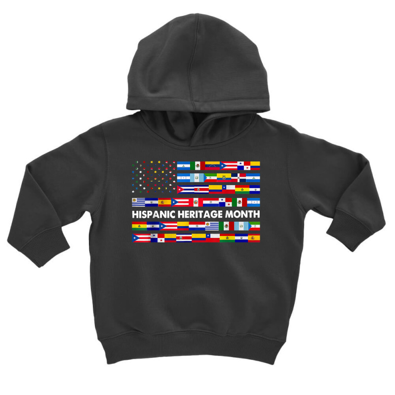 National Hispanic Heritage Month Celebration Latin Flags T Shirt Toddler Hoodie by cm-arts | Artistshot