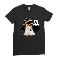 Dwarf Gnome Halloween Costume Bats Ghost Ladies Fitted T-shirt | Artistshot