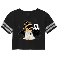 Dwarf Gnome Halloween Costume Bats Ghost Scorecard Crop Tee | Artistshot