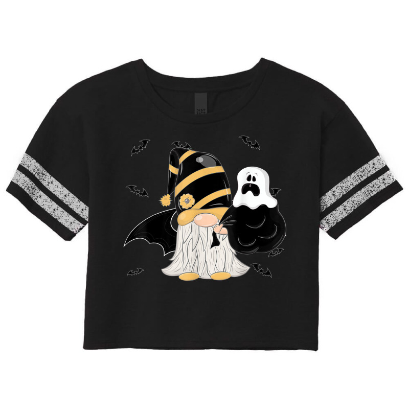 Dwarf Gnome Halloween Costume Bats Ghost Scorecard Crop Tee by Fashzilla | Artistshot