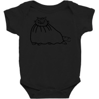 Halloween T  Shirt Chonk Cat Wearing Halloween Horror Costume Minimal Baby Bodysuit | Artistshot