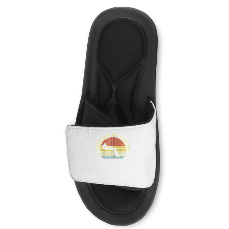 Yj6j Vintage Shofar So Good Rosh Hashanah Jewish Day Zip Slide Sandal | Artistshot