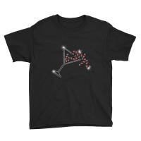 Christmas Candy Cane Martini Bling Rhinestone Christmas Youth Tee | Artistshot