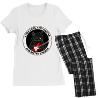 I Like Cats And Guitar And Maybe 3 People Cat Plays Guitar Love Cat Women's Pajamas Set | Artistshot