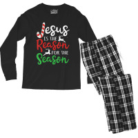 Jesus Is The Reason For The Season Christmas Men's Long Sleeve Pajama Set | Artistshot