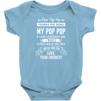 Dear Pop Pop, Love, Your Favorite Baby Bodysuit | Artistshot