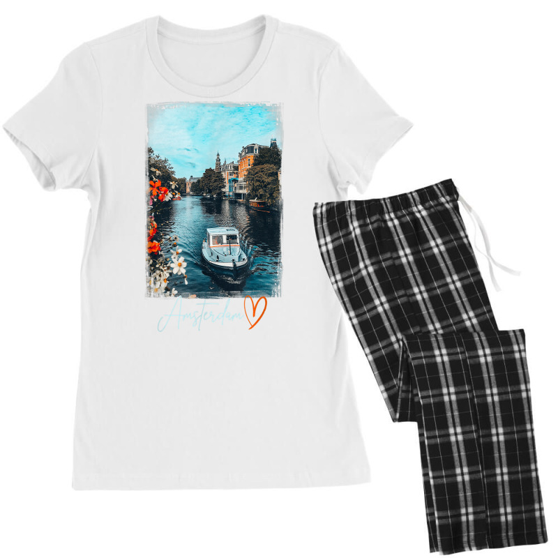 Amsterdam Tshirt, Amsterdam City Shirt, Amsterdam T Shirt Women's Pajamas Set by cm-arts | Artistshot