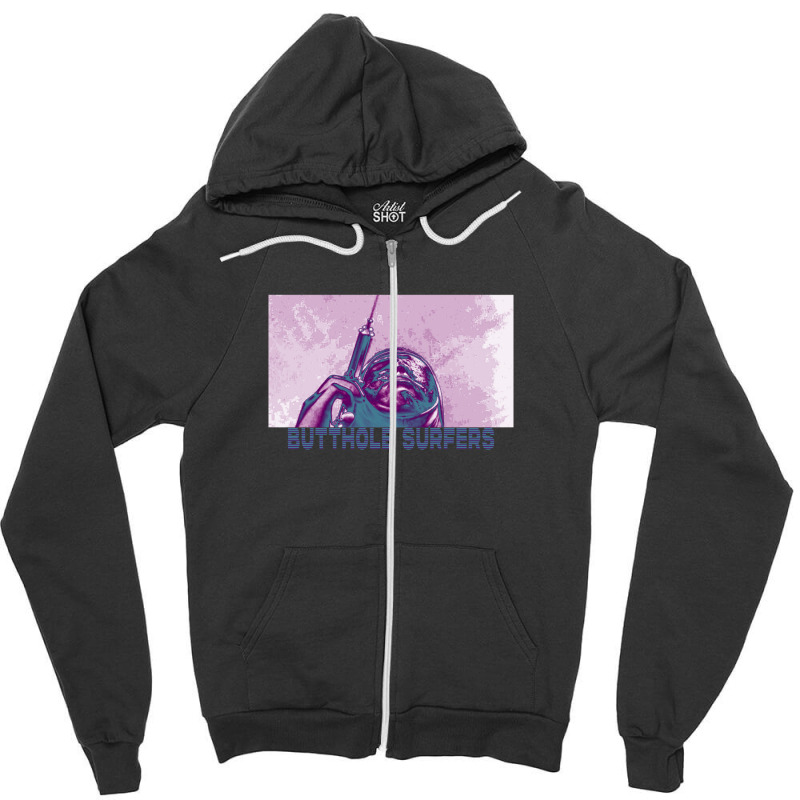 Btthole Surfers - Syringe - Tribute Design Zipper Hoodie | Artistshot