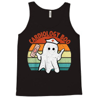 Vintage Halloween Ghost Cardiology Boo Nursing Funny Nurse Tank Top | Artistshot