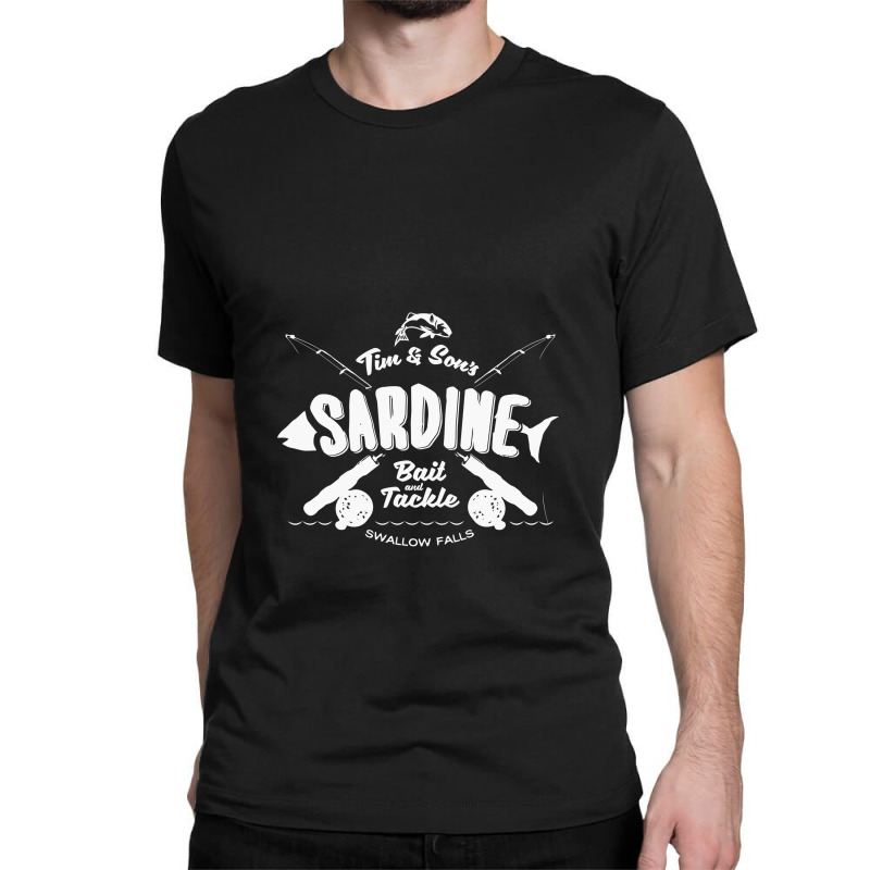 Tim And Sons Sardine Bait And Tackle Classic T-shirt. By Artistshot