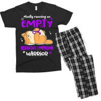 Mostly Running On Empty Hodgkin's Lymphoma Warrior T Shirt Men's T-shirt Pajama Set | Artistshot