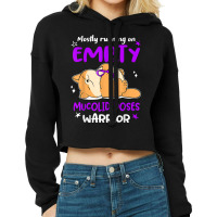 Mostly Running On Empty Mucolididoses Warrior T Shirt Cropped Hoodie | Artistshot