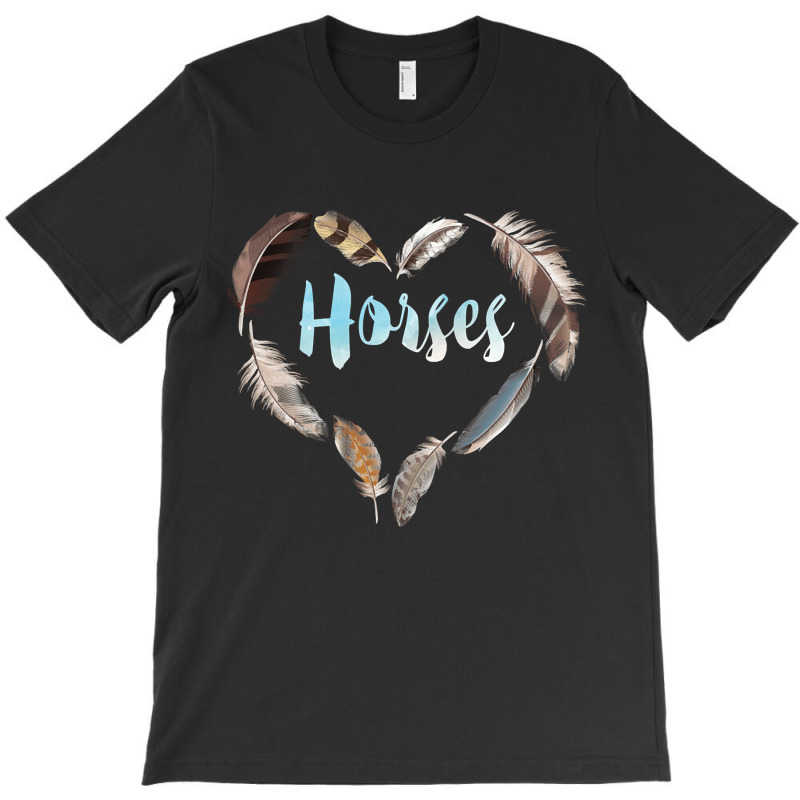 Horses Feather Heart, Horses Feather Heart Vintage, Horses Feather Hea T-Shirt by SHOPTYU | Artistshot