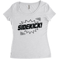 Kids Superhero Sidekick For Little Brother Or Newborn Sister Women's Triblend Scoop T-shirt | Artistshot