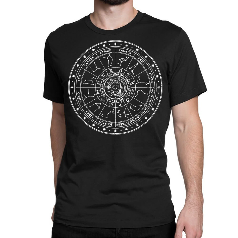 Zodiac Wheel Horoscope Astrology Science Gift T Shirt Classic T-shirt by cm-arts | Artistshot