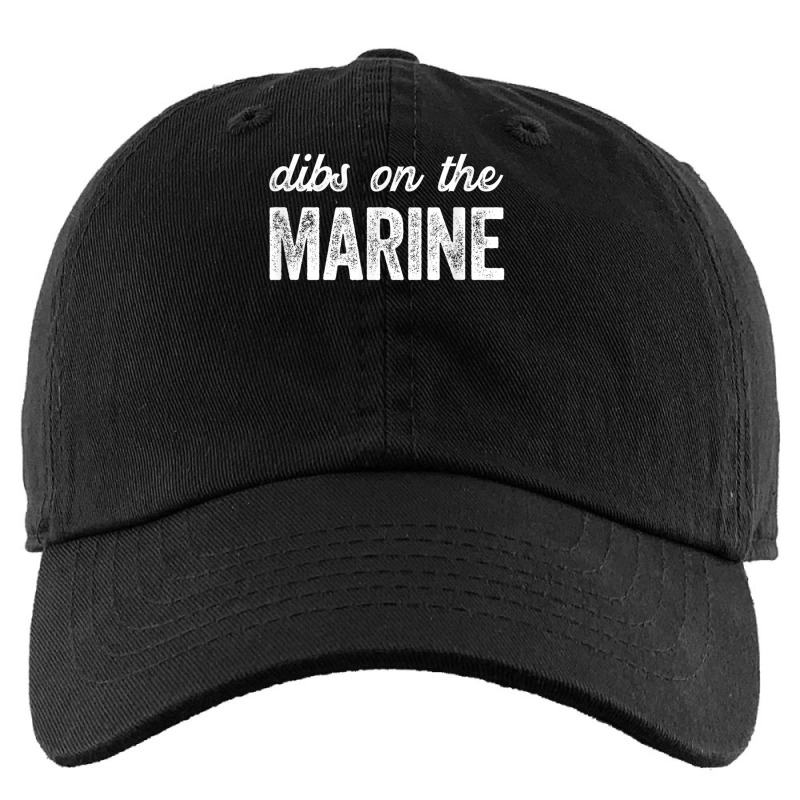 Funny Marine Wife Dibs On The Marine T Shirt Kids Cap by cm-arts | Artistshot