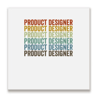 Product Designer Retro T Shirt Metal Print Square | Artistshot