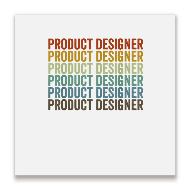 Product Designer Retro T Shirt Metal Print Square | Artistshot