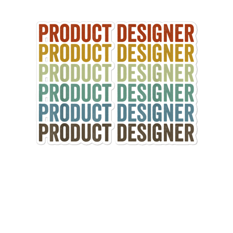 Product Designer Retro T Shirt Sticker | Artistshot