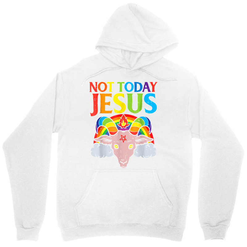 Today Not Jesus Satan Goat Satanic Rainbow Satanism Gift T Shirt Unisex Hoodie by zheralalumo | Artistshot