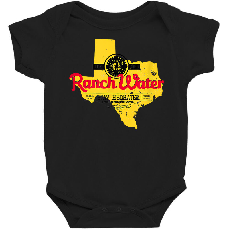 Drink Water Ranch Proud Vintage Texas Pride T Shirt Baby Bodysuit by daecuvifysha | Artistshot