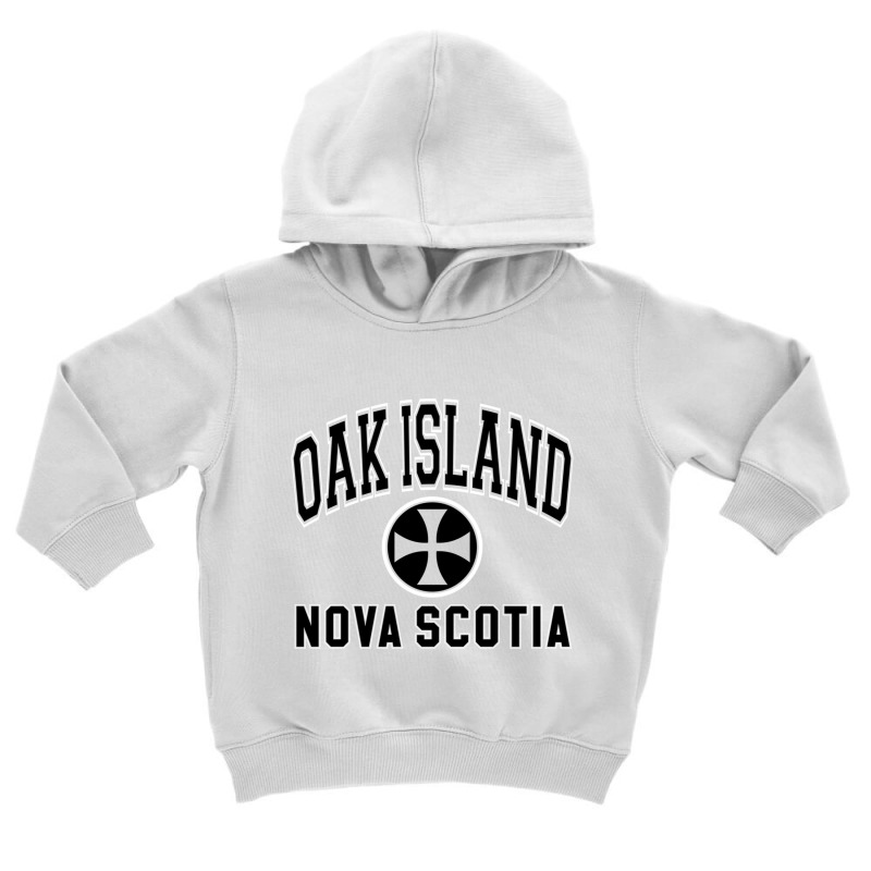 Oak Island Varsity Style Cross Black Print Pullover Hoodie Toddler Hoodie by cm-arts | Artistshot