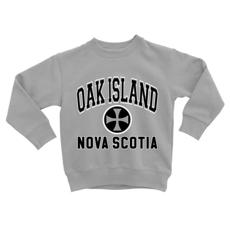 Oak Island Varsity Style Cross Black Print Pullover Hoodie Toddler Sweatshirt by cm-arts | Artistshot